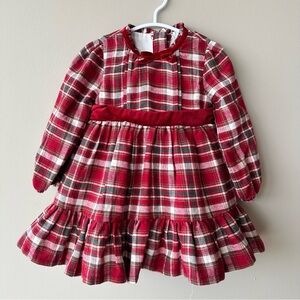 Tommy Bahama Red Plaid Long Sleeve Dress Size 18 M